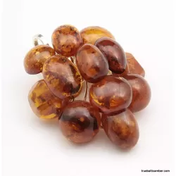 Grape bunch Baltic amber pendant