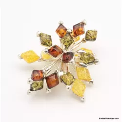 Evening star Baltic amber pendant