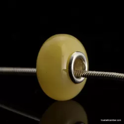 Butter PANDORA style Baltic amber bead Charm