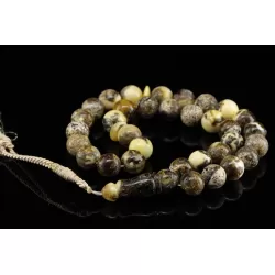 Islamic 33 Baltic amber Prayer ROUND beads