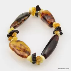 Aristan Baltic amber beaded stretch bracelet