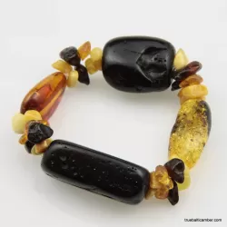 Aristan Baltic amber beaded stretch bracelet