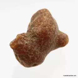 Natural rare Baltic amber resin drop with cracks