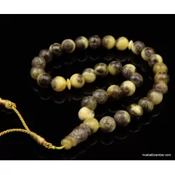 Islamic 33 Baltic amber Prayer 13MM ROUND beads