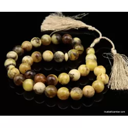Islamic 33 Baltic amber Prayer 13MM ROUND beads