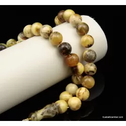 Islamic 33 Baltic amber Prayer 13MM ROUND beads