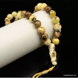 Islamic 33 Baltic amber Prayer 11MM ROUND beads