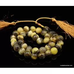 Islamic 33 Baltic amber Prayer 12MM ROUND beads