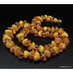 Large Baroque beads Baltic amber necklace