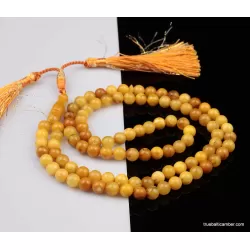 ANTIQUE Islamic 99 Baltic amber Prayer ROUND beads