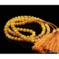 Islamic Egg Yolk 99 Baltic amber Prayer ROUND beads