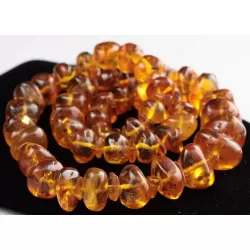 Vintage Baltic amber necklace and bracelet 120g set