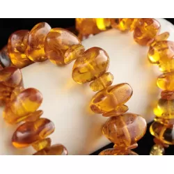Vintage Baltic amber necklace and bracelet 120g set