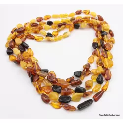 5 Multi Large BEANS Baltic amber adult wholesale necklaces