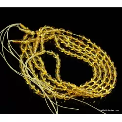 Lot of 5 Islamic 33 Baltic amber Prayer OLIVE beads