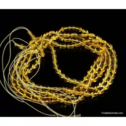 Lot of 5 Islamic 33 Baltic amber Prayer OLIVE beads
