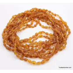 10 Honey RAW BEANS Baltic amber adult necklaces