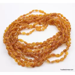 10 Honey RAW BEANS Baltic amber adult necklaces