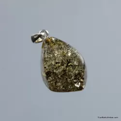 Baltic amber CARVED pendant