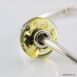 Healing Baltic amber PANDORA style bead