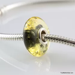 Healing Baltic amber PANDORA style bead