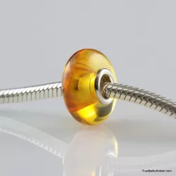 Honey Baltic amber PANDORA style bead