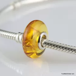 Honey Baltic amber PANDORA style bead