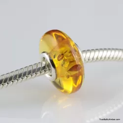Honey Baltic amber PANDORA style bead