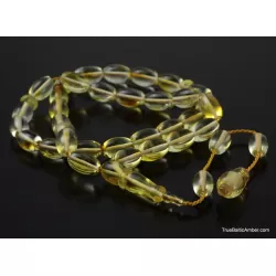 Islamic 33 Prayer OLIVE Baltic amber beads
