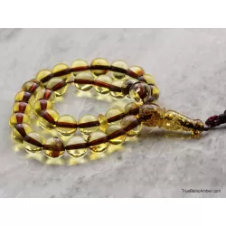 Islamic 33 Prayer ROUND Baltic amber 8MM beads