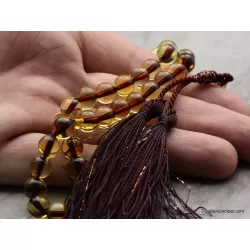 Islamic 33 Prayer ROUND Baltic amber 8MM beads
