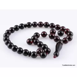 Islamic 33 Prayer ROUND Baltic amber beads rosary