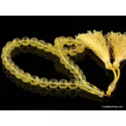 Islamic 33 Prayer Honey ROUND Baltic amber beads