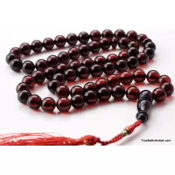 Islamic 66 Prayer ROUND Baltic amber 9MM beads rosary