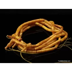 5 CYLINDER Islamic 33 Baltic amber prayer ANTIQUE beads