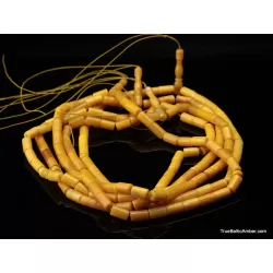 5 CYLINDER Islamic 33 Baltic amber prayer ANTIQUE beads