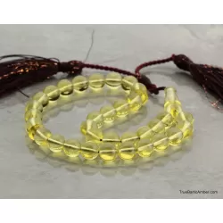 Islamic Honey 33 Baltic amber Prayer ROUND beads