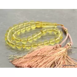 Islamic Honey 33 Baltic amber Prayer ROUND beads