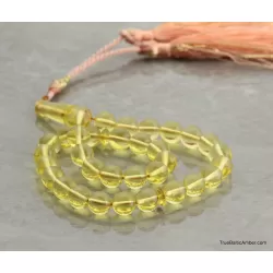 Islamic Honey 33 Baltic amber Prayer ROUND beads