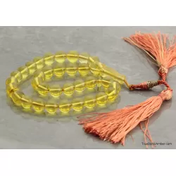 Islamic Honey 33 Baltic amber Prayer ROUND beads