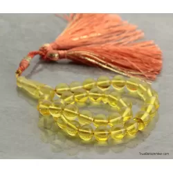 Islamic Honey 33 Baltic amber Prayer ROUND beads