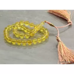 Islamic Honey 33 Baltic amber Prayer ROUND beads
