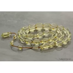 Islamic 33 Prayer OLIVE Baltic amber beads