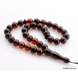 Islamic 33 Prayer ROUND Baltic amber beads rosary