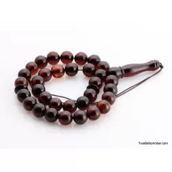 Islamic 33 Prayer ROUND Baltic amber beads rosary