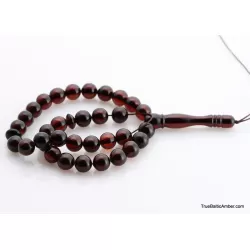 Islamic 33 Prayer ROUND Baltic amber beads rosary