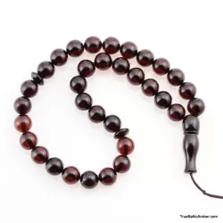 Islamic 33 Prayer ROUND Baltic amber beads rosary