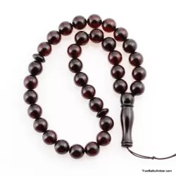 Islamic 33 Prayer ROUND Baltic amber beads rosary