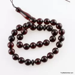 Islamic 33 Prayer ROUND Baltic amber beads rosary
