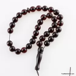 Islamic 33 Prayer ROUND Baltic amber beads rosary